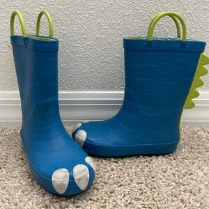 Target Kids Dinosaur Rain Boots - Blue and Green
